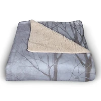 Snowy Church 50" x 60" Sherpa Fleece Blanket