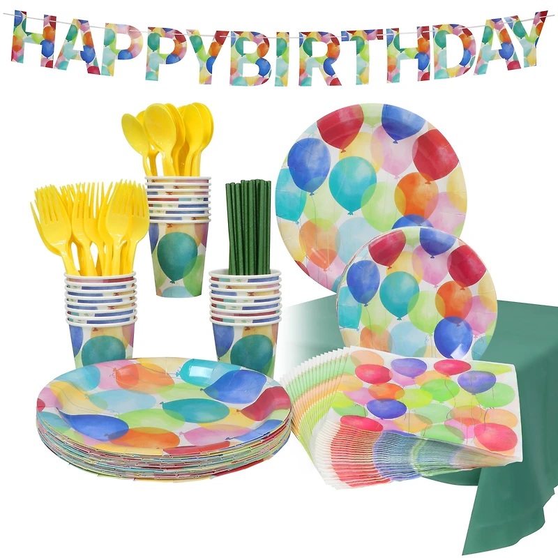 Piece Disposable Birthday Party Set