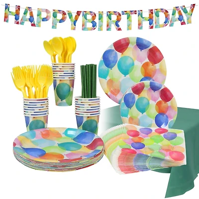 Piece Disposable Birthday Party Set