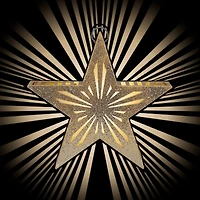 9" Radiant Beams™ Gold Hanging Star by Ashland®