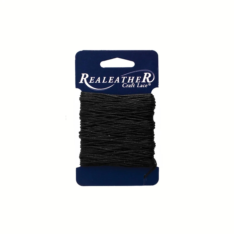 Realeather® Black Waxed Thread