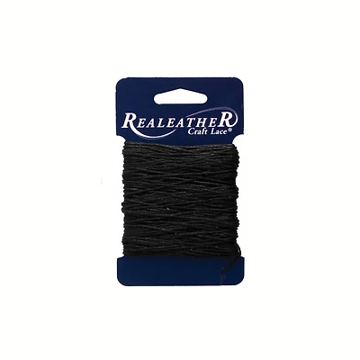 Realeather® Black Waxed Thread