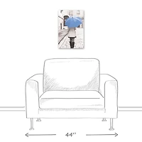 Blue Umbrella 12" x 18" Canvas Wall Art
