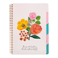 Steel Mill & Co.® Garden Blooms Spiral Subject Notebook