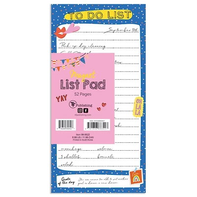 TF Publishing Blue La La Magnet List Pad