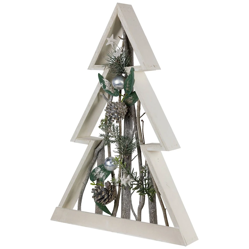17.5" Stars & Pinecones Christmas Tree Tabletop Décor