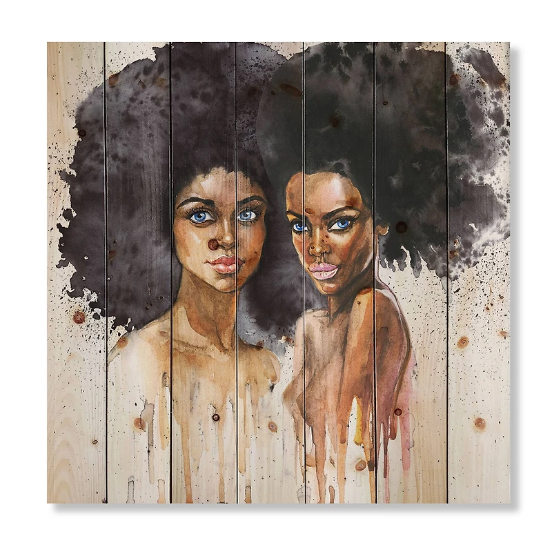 Designart - Portrait of Two Afro American Women