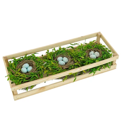 17" Triple Nest with Eggs Centerpiece
