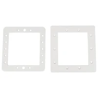 Swim Central 8.25" White Hydrotools Swimming Pool Skimmer Face Plate & Butterfly Gasket