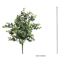 16" Green Eucalyptus UV Resistant Bush by Ashland®
