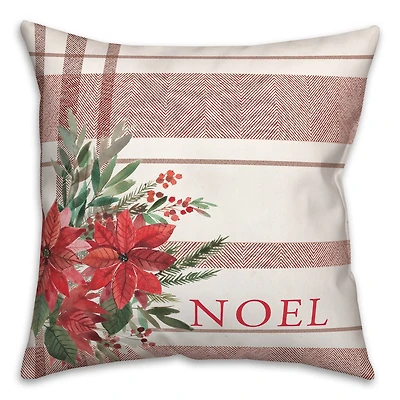 Noel Plaid 18" x 18" Indoor / Outdoor Pillow