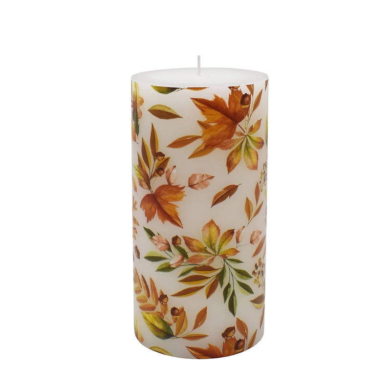 3" x 6" Maple Leaf Decal Pillar Candle by Ashland®