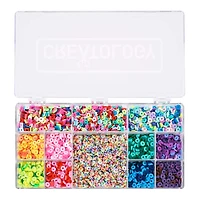 Mixed Clay Heishi Bead Box by Creatology™