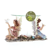 4" Magical Twin Fairies Candle Oil Warmer