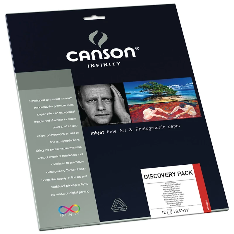 Canson® Infinity Fine Art & Photo Paper Discovery Pack, 8.5" x 11"