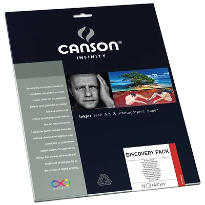 Canson® Infinity Fine Art & Photo Paper Discovery Pack, 8.5" x 11"