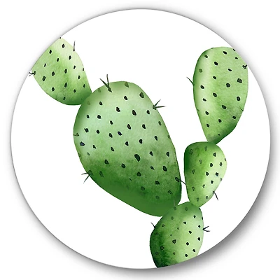 Designart - Green Southwestern Cactus