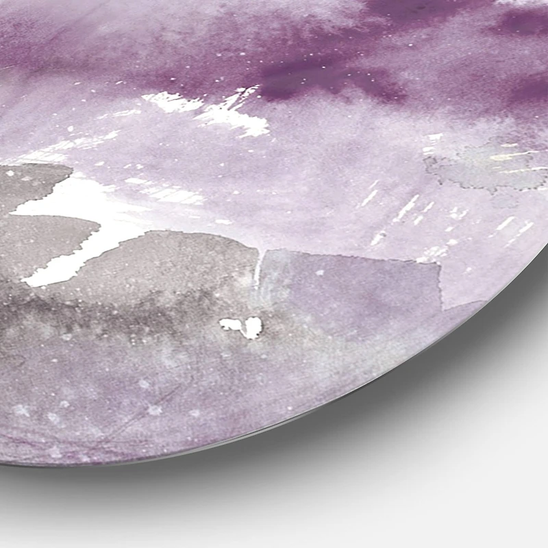 Designart - Midnight at the Lake III Amethyst and Grey