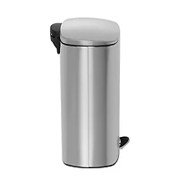 40L Rectangular Stainless Steel Step Trash Can With Lid