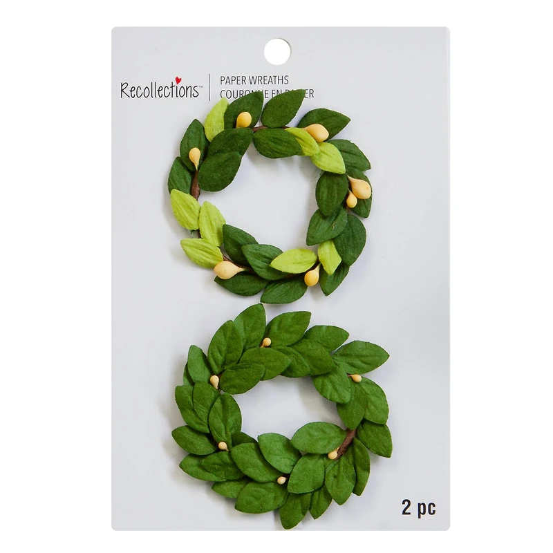 Green Paper Wreath Embellishments by Recollections™