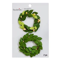 Green Paper Wreath Embellishments by Recollections™