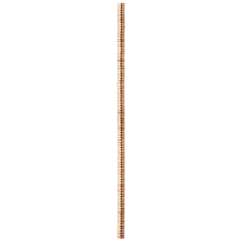 Rose Gold Large Hole Metal Spacer Disc Beads by Bead Landing