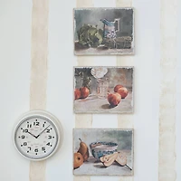 Hello Honey® 12" Cream Chic Round Wall Clock