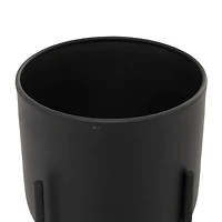 CosmoLiving by Cosmopolitan Black Metal Planter with Removable Stand Set, 17" & 13"
