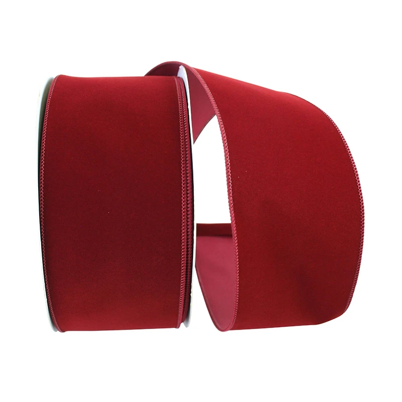 JAM Paper 6" x 50yd. Velvet Wired Ribbon