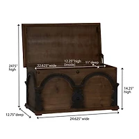 Household Essentials Arch Decorative Trunk