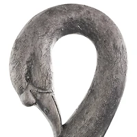 23" Gray Swan Textured Planter with Patina Accents