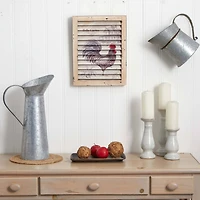 Rooster Window Shutter Wall Décor