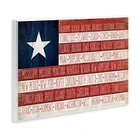 Stupell Industries American Flag with States Wall Plaque Art