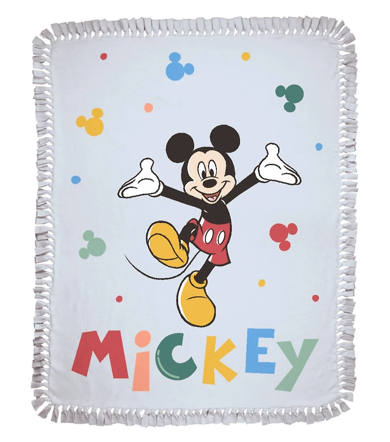 Disney® 72" Mickey Oh Boy! No Sew Fleece Throw Kit