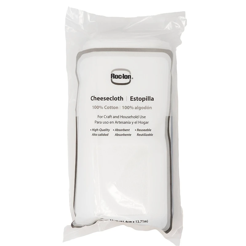 Roc-Lon 36" x 15yd. White Cotton Cheesecloth