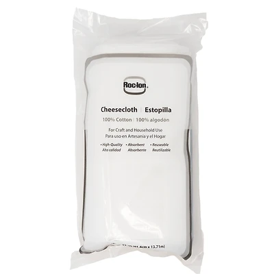 Roc-Lon 36" x 15yd. White Cotton Cheesecloth