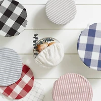 DII® Assorted Gray Buffalo Check Woven Dish Cover Set