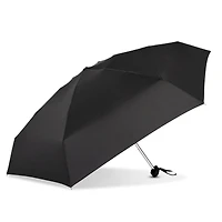 GoGo 40" Black Flat Manual Mini Compact Umbrella
