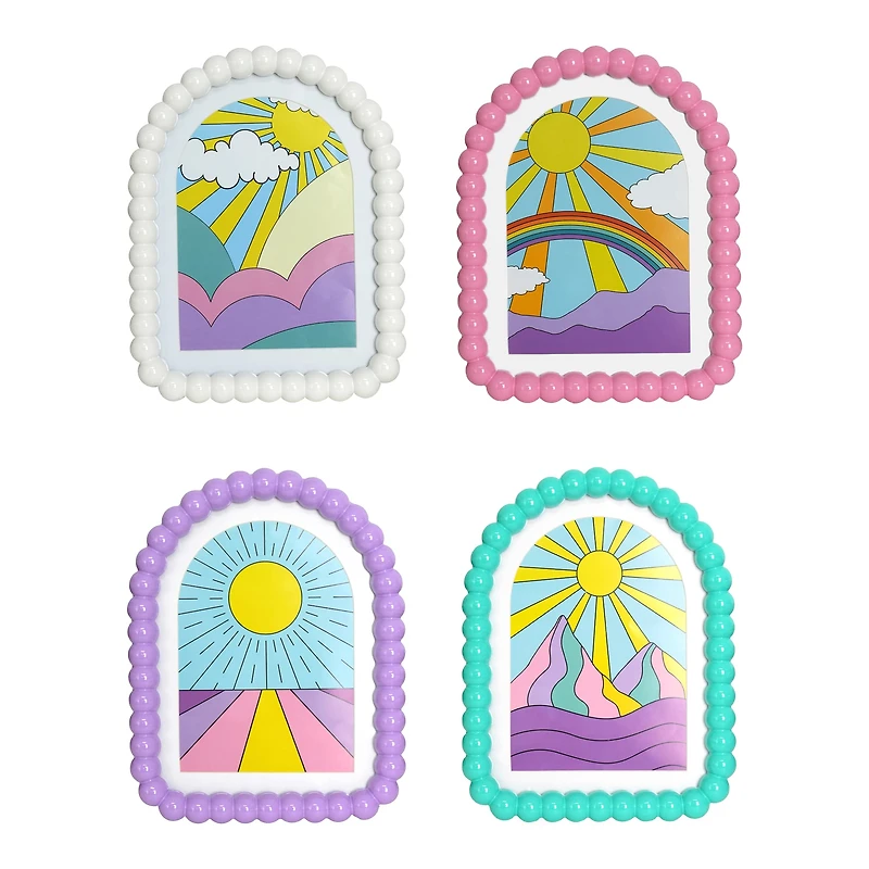 5" x 7" Beaded Arch Retro Frame with Mat by Studio Décor