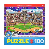 Spot & Find Puzzle Game - Baseball: 100 Pcs