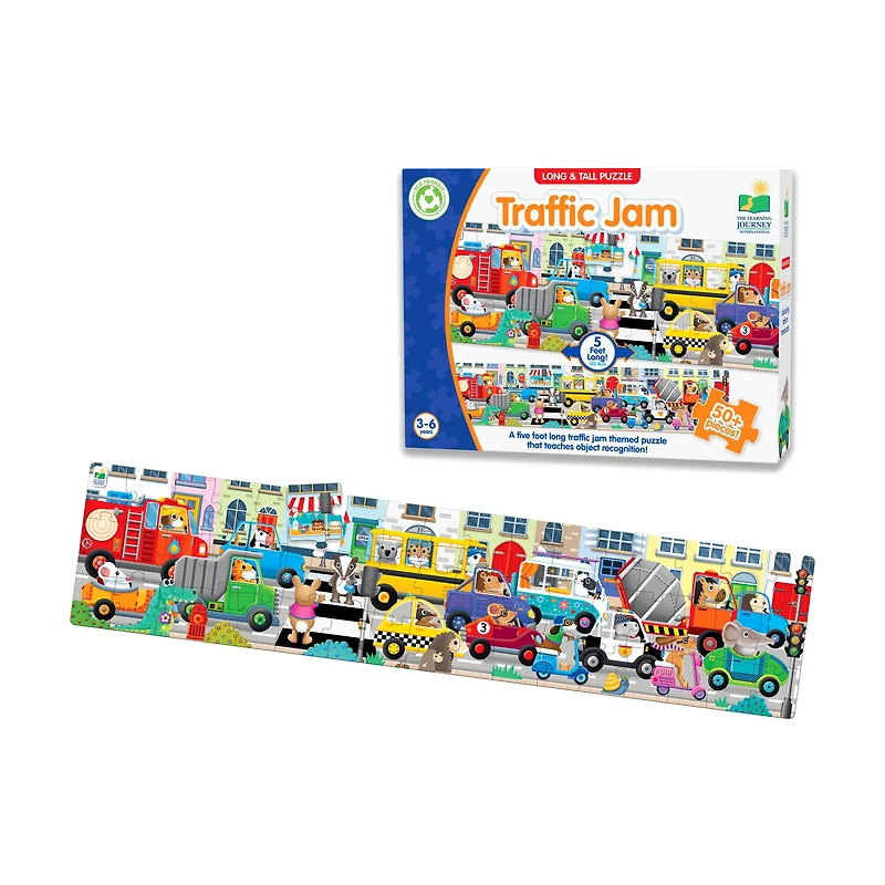 Long & Tall Puzzle - Traffic Jam: 50+ Pcs