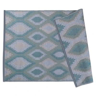 DII® Green Ikat Outdoor Rug, 4ft. x 6ft.