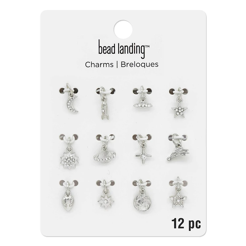 Silver Outer Space Charms by Bead Landing™