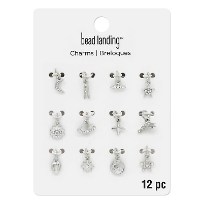 Silver Outer Space Charms by Bead Landing™