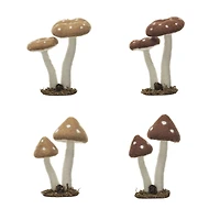 Hello Honey® Brown & Cream Felt & Foam Mushroom Decor Accent Set