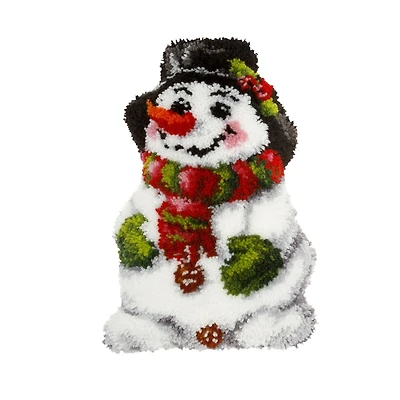 Orchidea Latch Hook Cushion Kit Snowman