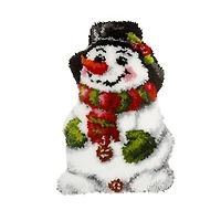 Orchidea Latch Hook Cushion Kit Snowman