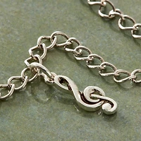 Charmalong™ Silver Plated Music Charm by Bead Landing™