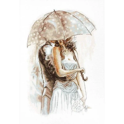Luca-s Under Umbrella Counted Cross Stitch Kit