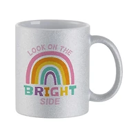 Craft Express 11oz. Sublimation Silver Glitter Mugs, 6ct.